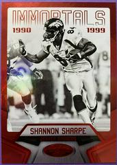 Shannon Sharpe [Mirror Red] #104 Football Cards 2016 Panini Certified Prices