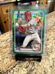 Alec Bohm [Green Refractor] Baseball Cards 2020 Bowman Chrome Prospects Prices