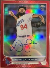 Andre Jackson [Red] Baseball Cards 2022 Topps Chrome Rookie Autographs Prices