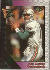 Dan Marino [10 Stripe Silver] Football Cards 1992 Wild Card Field Force Prices