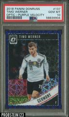 Timo Werner [Optic Purple Velocity] Soccer Cards 2018 Panini Donruss Prices
