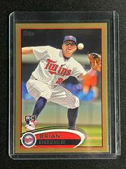 Brian Dozier [Gold] #US161 Baseball Cards 2012 Topps Update Prices