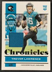 Trevor Lawrence [Jersey] Football Cards 2021 Panini Chronicles Prices
