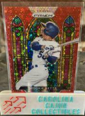 Mookie Betts [Red Donut Circles Prizm] #SG-2 Baseball Cards 2021 Panini Prizm Stained Glass Prices