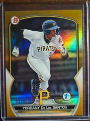 Yordany De Los Santos [Gold] #BPPF-121 Baseball Cards 2023 Bowman 1st Edition Prices