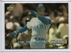 Ken Griffey Jr. [Electric Diamond] Baseball Cards 1994 Upper Deck Mickey Mantle Long Shots Prices