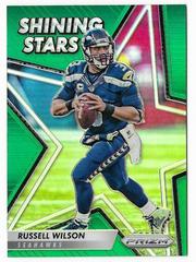 Russell Wilson [Green] #27 Football Cards 2016 Panini Prizm Shining Stars Prices