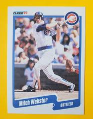 Mitch Webster #45 Baseball Cards 1990 Fleer Prices