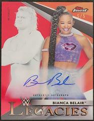 Bianca Belair [Red Autograph] #L-3 Wrestling Cards 2021 Topps Finest WWE Legacies Prices