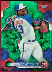 Ronald Acuna Jr. [Green Mini Diamond] #18 Baseball Cards 2023 Bowman's Best Prices
