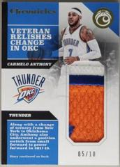 Carmelo Anthony [Gold] #55 Basketball Cards 2017 Panini Chronicles Prices