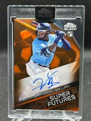 Vidal Brujan [Orange] #SFA-VB Baseball Cards 2022 Topps Chrome Black Super Futures Autographs Prices