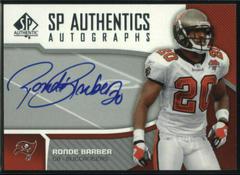 Ronde Barber Football Cards 2006 SP Authentic Autographs Prices