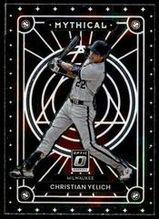 Christian Yelich #MTH-23 Baseball Cards 2022 Panini Donruss Optic Mythical Prices