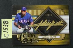 Adrian Beltre [Gold] Baseball Cards 2022 Topps Five Star Golden Graphs Autographs Prices