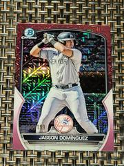 Jasson Dominguez [Mega Box Mojo Pink] Baseball Cards 2023 Bowman Chrome Prospects Prices