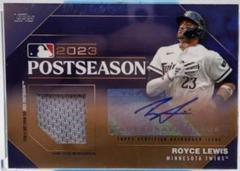 Royce Lewis [Gold] #PPAR-RL Baseball Cards 2024 Topps Postseason Performance Autograph Relic Prices