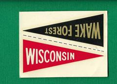 Wake Forest [Wisconsin] Football Cards 1960 Fleer College Pennant Decals Prices