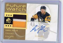 Samuel Poulin Hockey Cards 2022 SP Authentic Future Watch Autograph Patch Prices