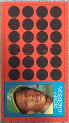 Rickey Henderson #39 Baseball Cards 1981 Topps Scratch Offs Prices