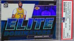 Anthony Davis [Blue] #7 Basketball Cards 2019 Panini Donruss Optic Elite Dominators Prices