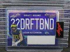 Aidan Hutchinson [Purple Wave] Football Cards 2022 Leaf Metal Draft Prices