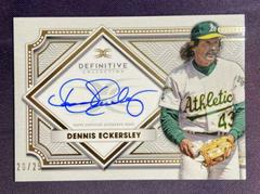 Dennis Eckersley #DCA-DE Baseball Cards 2022 Topps Definitive Autograph Collection Prices
