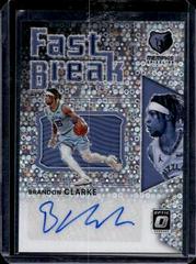 Brandon Clarke Basketball Cards 2021 Panini Donruss Optic Fast Break Signatures Prices