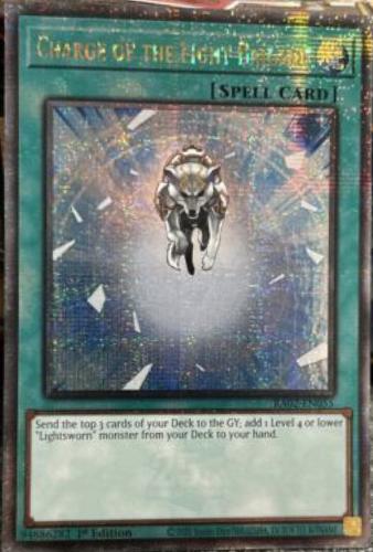 Charge of the Light Brigade [Quarter Century Secret Rare] RA02-EN055 YuGiOh 25th Anniversary Rarity Collection II