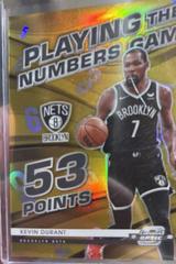 Kevin Durant [Gold] Basketball Cards 2021 Panini Contenders Optic Playing the Numbers Game Prices