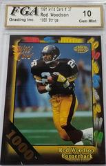 Rod Woodson [1000 Stripe] #37 Football Cards 1991 Wild Card Prices