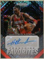 Hakeem Olajuwon [Mojo Prizm] #4 Basketball Cards 2023 Panini Prizm Franchise Favorites Signature Prices
