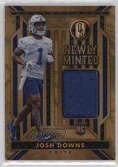 Josh Downs #NM-21 Football Cards 2023 Panini Gold Standard Newly Minted Memorabilia Prices