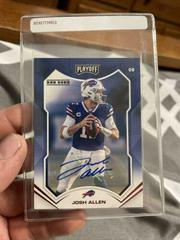 Josh Allen [Autograph Red Zone] #1 Football Cards 2021 Panini Playoff Prices