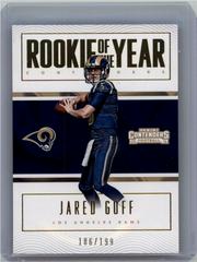 Jared Goff [Gold] #12 Football Cards 2016 Panini Contenders Rookie of the Year Prices