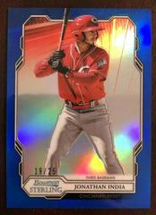 Jonathan India [Blue Refractor] Baseball Cards 2019 Bowman Sterling Prices