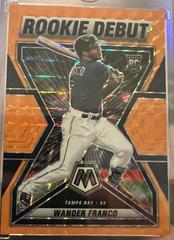 Wander Franco [Orange Fluorescent] #RD-6 Baseball Cards 2022 Panini Mosaic Rookie Debut Prices
