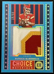 Patrick Mahomes II [Sapphire] #CHM-13 Football Cards 2022 Panini Encased Choice Materials Prices