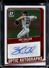 Zac Gallen #OA-ZG Baseball Cards 2021 Panini Donruss Optic Autographs Prices