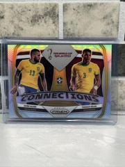 Dani Alves, Thiago Silva [Silver] Soccer Cards 2022 Panini Prizm World Cup Connections Prices