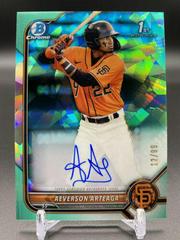 Aeverson Arteaga [Aqua] Baseball Cards 2022 Bowman Chrome Sapphire Autographs Prices