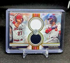 Ronald Acuna Jr. / Mike Trout [Gold Dual Player] #DR2-TA Baseball Cards 2024 Topps Tribute Dual Relic Prices