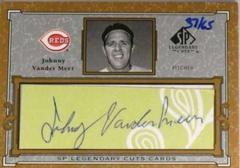 Johnny Vander Meer [Autographs] #C-VM Baseball Cards 2001 SP Legendary Cuts Signature Prices