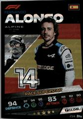 Fernando Alonso #214 Racing Cards 2021 Topps Turbo Attax Formula 1 Prices