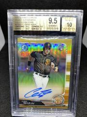 Chris Shaw [Gold Refractor] #CRA-CST Baseball Cards 2019 Bowman Chrome Rookie Autographs Prices