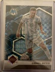 Lionel Messi [Genesis] #10 Soccer Cards 2021 Panini Mosaic Road to FIFA World Cup Prices