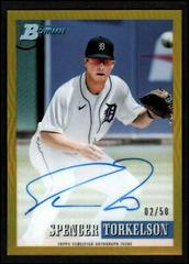 Spencer Torkelson [Gold] Baseball Cards 2021 Bowman Heritage Chrome Prospect Autographs Prices