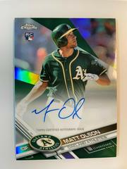 Matt Olson [Green Refractor] #RA-MO Baseball Cards 2017 Topps Chrome Rookie Autographs Prices