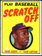 Hank Aaron Baseball Cards 1970 Topps Scratch Offs Prices
