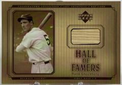Hank Greenberg Baseball Cards 2001 Upper Deck Hall of Famers Cooperstown Collection Bat Prices
